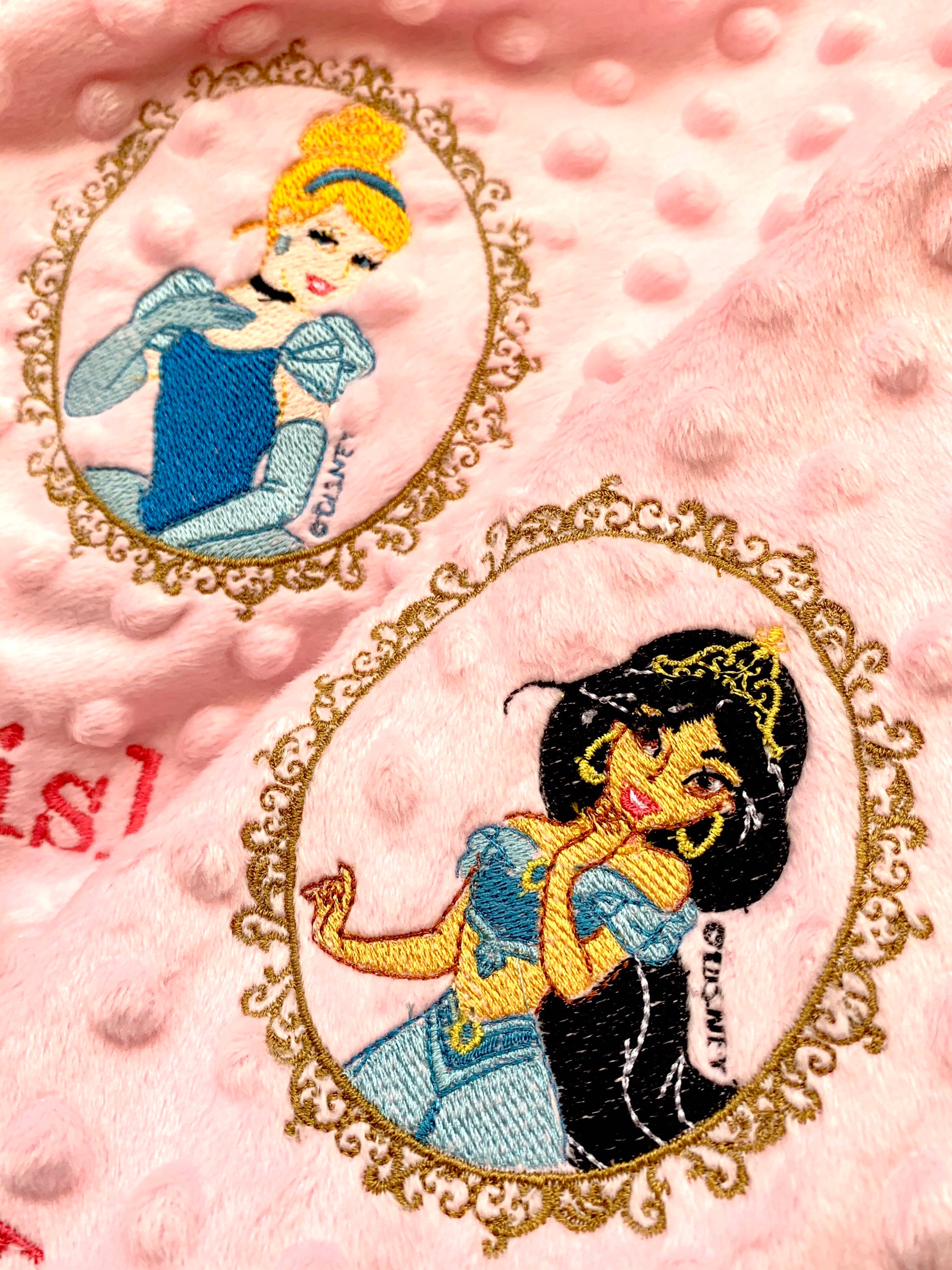 Personalised Princess Baby Blankets Jasmine Ariel Belle Etsy UK