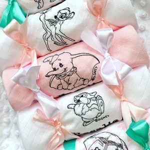 Personalised Disney and Winnie the Pooh Muslin / Burp cloths