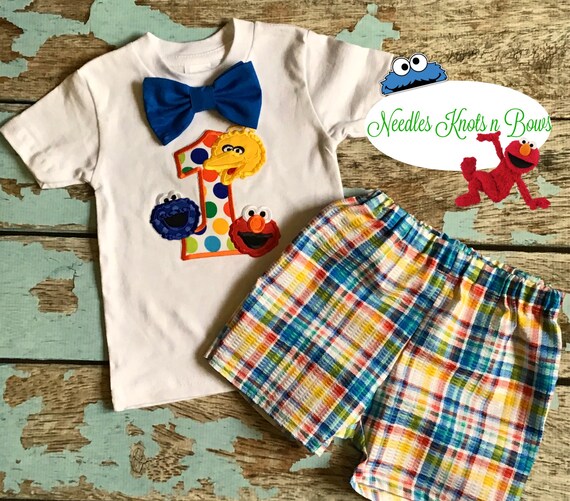 sesame street birthday outfit boy