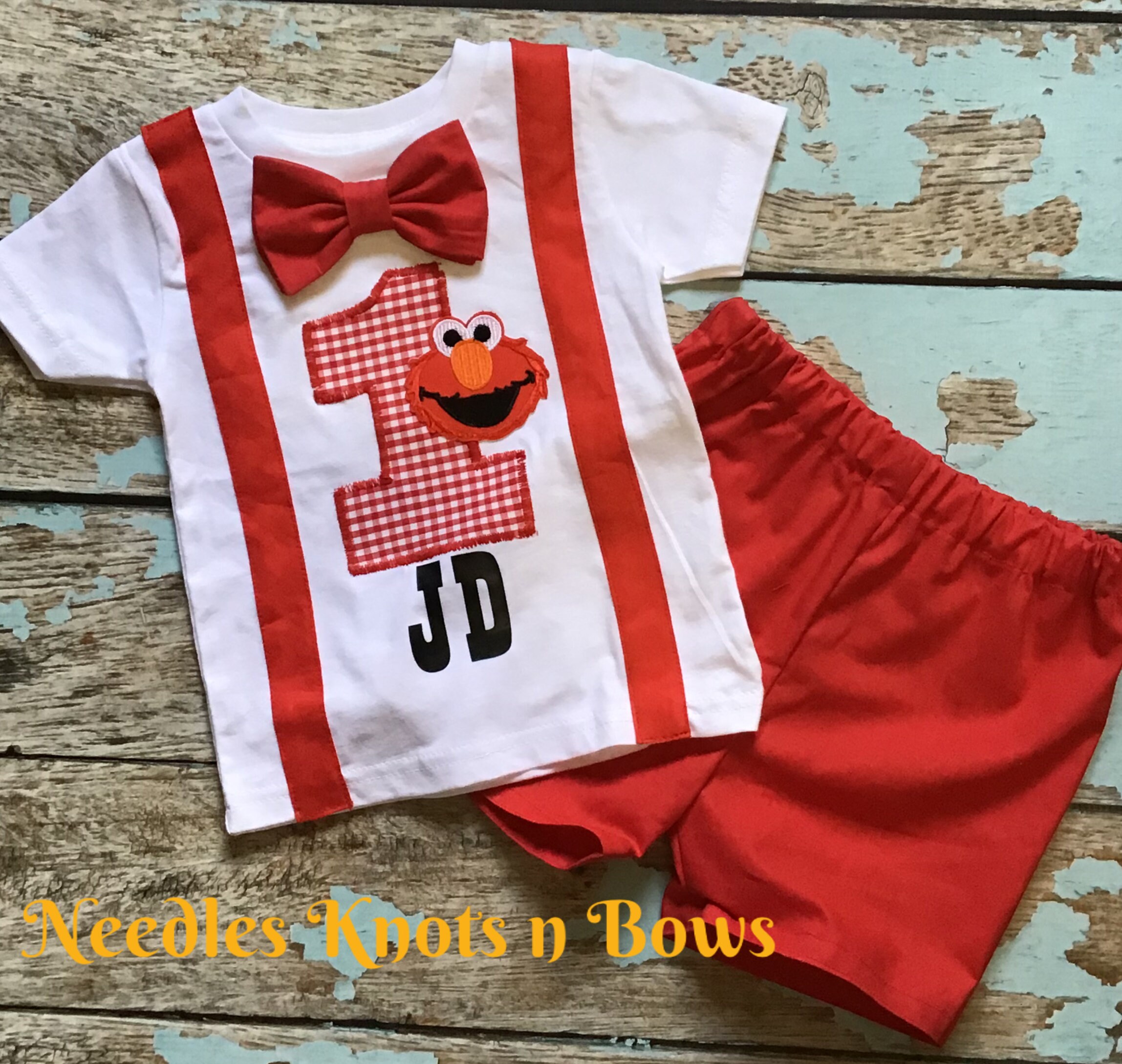 elmo first birthday outfit