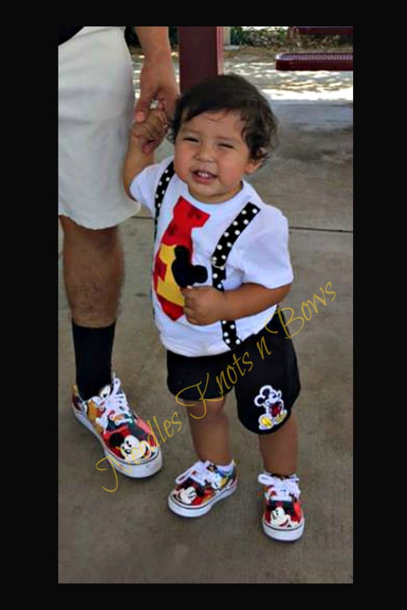 mickey mouse 9th birthday shoes