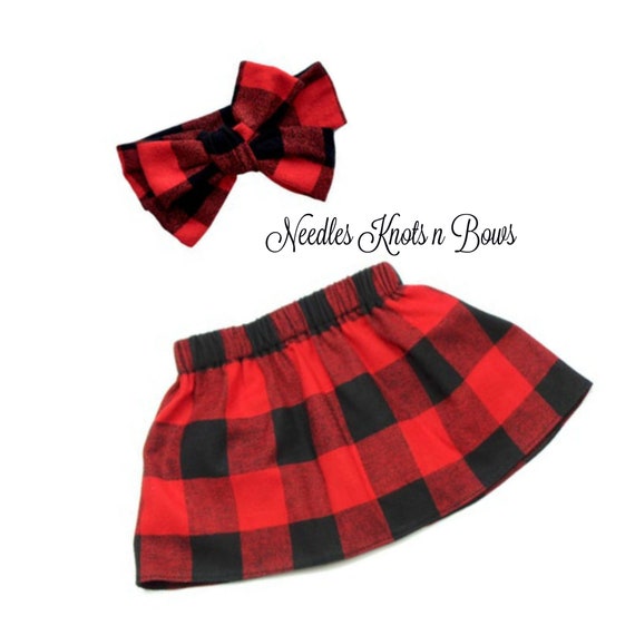 baby girl buffalo plaid dress