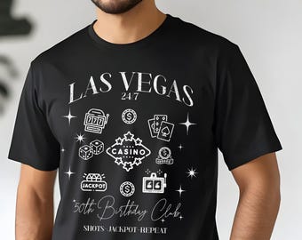 Las Vegas Birthday TShirt, Casino Lover Tee, 50th Birthday shirts,Las Vegas Birthday Shirts, Las Vegas Birthday t shirt