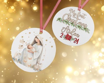 New Mom Gift Ornament New Born Gift Personalized New Mom Gift Baby Ornament First Christmas Ornament Baby First Christmas Ornament New Mom