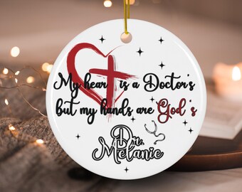 Doctor Ornament,Dr Personalized Ornament,Surgeon Gift,Physician Graduation Present,Medical Student Appreciation
