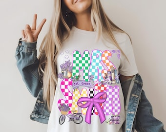 Custom Teacher Shirt Teacher Name Shirt Teacher Gifts Personalized Teacher Appreciation Gifts Back to School Shirt Custom Gift for Teacher