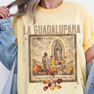 Our Lady of Guadalupe T-shirt | La Guadalupana vintage | Saint Juan Diego Tee | Traditional Catholic