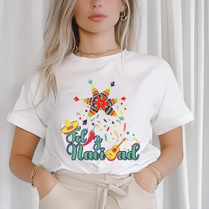Latina Christmas Shirt Mama Latina Shirts Funny in Spanish Trendy Christmas T Shirt Spanish Shirt for Christmas Piñata Tee Hispanic Heritage