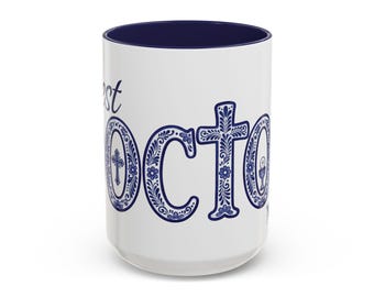 Doctor religious Talavera Mug | Personalized Coffee Mug