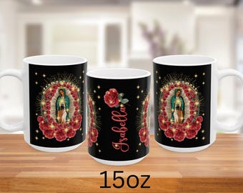 Personalized Our Lady of Guadalupe Mug, Catholic Gift