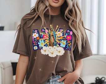 Our Lady of Guadalupe T-shirt, Catholic Mom Graphic Tee