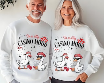 Gambler Gift Sweatshirt Casino Lovers Unisex Crewneck Jumper Casino Apparel Gambling Lover Pullover Funny Casino Top Grandma Casino Gift