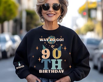 Personalized Birthday Sweatshirt: Custom Name and Year, Festive Design