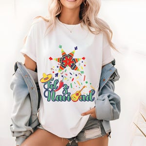 Feliz Navidad Shirt,Spanish Quote Christmas T Shirt,Hispanic Heritage,Piñata Lovers Tee,