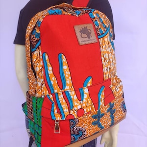 ADAUGO 2 AFRICAN PRINT Backpacks/Ankara Backpack/School Backpack/ School Bags/Work Bag/Travel Bags/Outdoor Bags, For women (ladies and girls