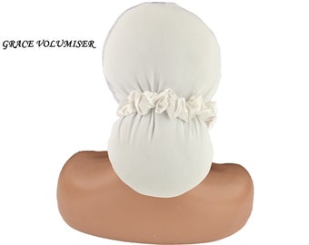 PONYTAIL Non-Slip Satin Lined TURBAN LIFTER/Turban Volumizer,Adjustable Shaper,Hijab Volumizer,Hair Loss Volumizer,Tichel Shaper Jewish Bobo