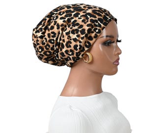 Satin-Lined Slouchy Beanie | Sleep Cap for All Hair, Unisex Headwear