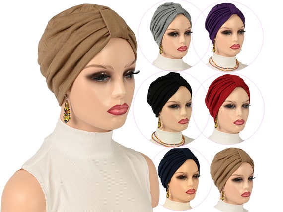 Turban Femme - Bonnet Écharpe Sommeil - Perte Cheveux - Foulard Chaud Et Léger
