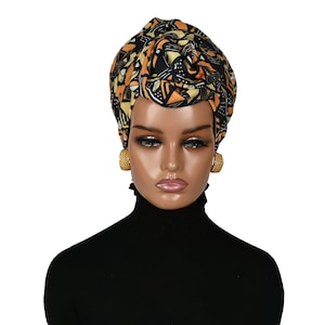 SATIN LINED PRETIED Turban Headwrap, Turban, Women Hijab Cap, Chemo Gift, Protective Styling, Headscarf, Chemo Hat, Alopecia, Gifts for Her