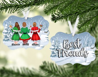 Personalized Best Friend Ornament, Best Friend Ornament, Christmas Gift for Best Friend, Ornament 2020, Christmas Keepsake