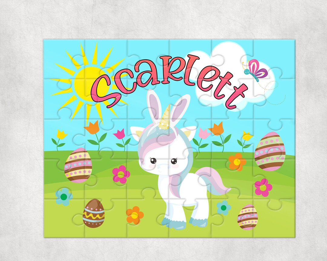 Personalized Easter Puzzle , Personalized Basket Fillers , Easter
