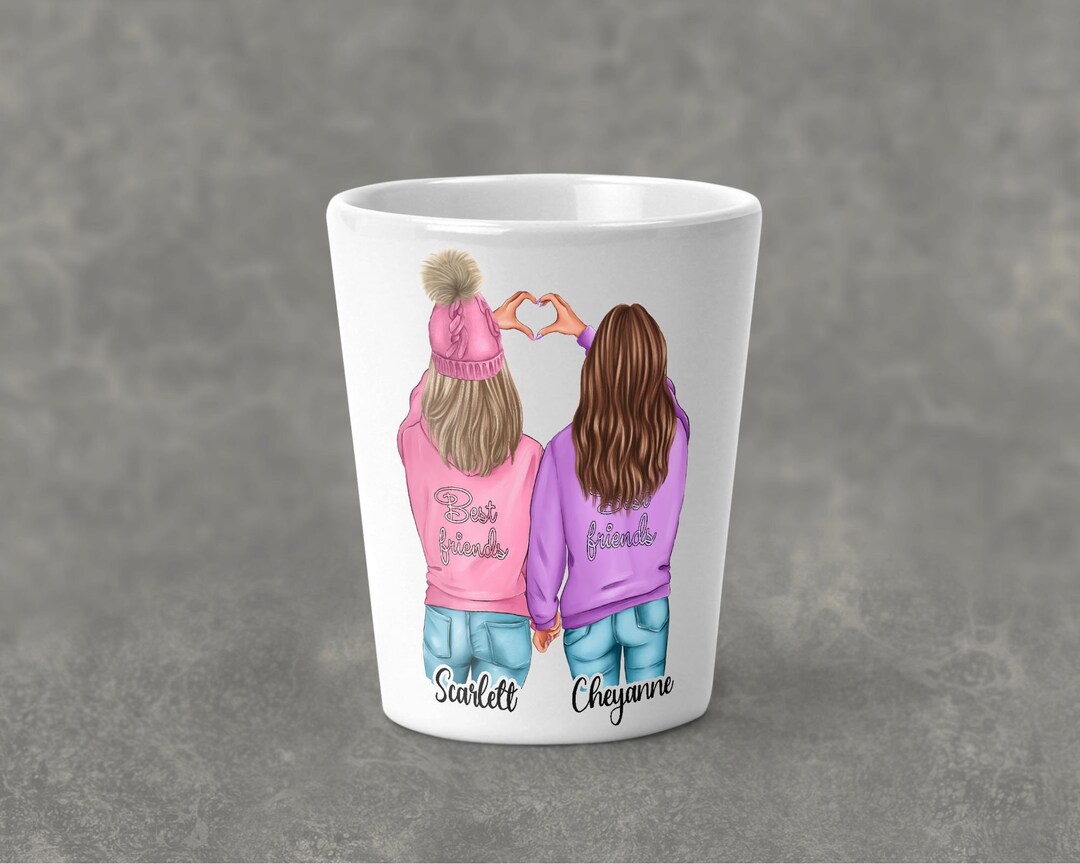 Personalized Best Friend Shot Glass, Best Friend Gift, Personalized