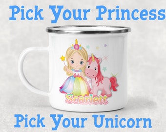 Personalized Kids Mug, Personalized Unicorn Mug, Personalized Gift for Kids, Unicorn Birthday Gift, Personalized Kids Cup, Kids Princess Cup