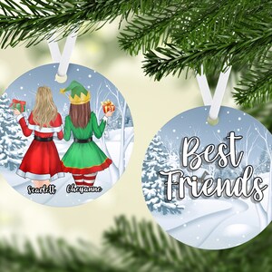 Personalized Best Friend Ornament, Best Friend Ornament, Christmas Gift for Best Friend, Ornament 2021, Christmas Keepsake
