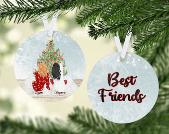 Personalized Best Friend Ornament, Best Friend Ornament, Christmas Gift for Best Friend, Ornament 2020, Christmas Keepsake