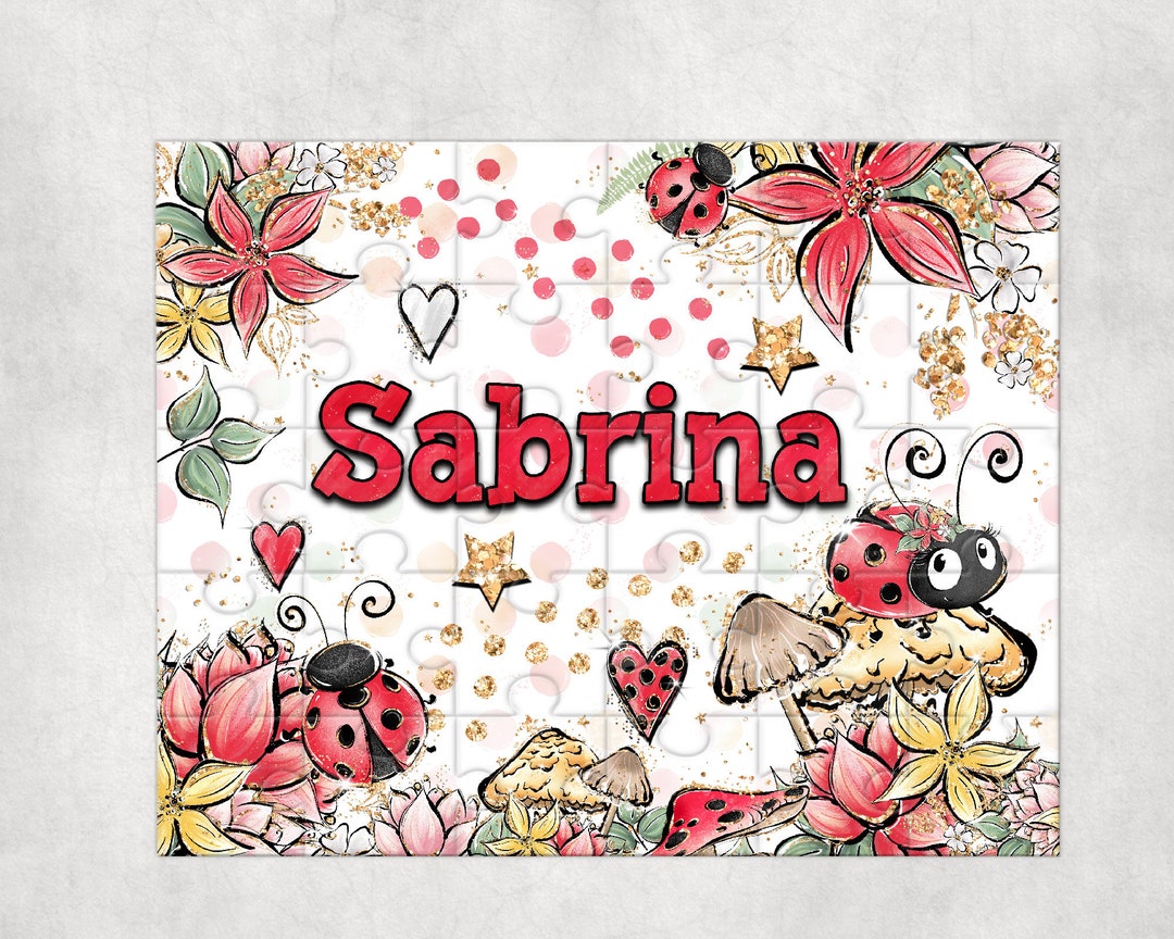 Personalized Lady Bug Puzzle, Personalized Puzzle for Kids , Lady Bug ...