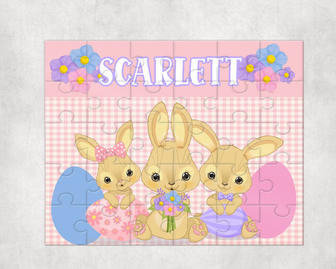 Personalized Easter Puzzle , Personalized Basket Fillers , Easter