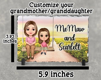 Customized Gift For Grandma, Personalized  Gift For Grandma, Grandma and Granddaughters, Birthday Gift For Grandma, Mothers Day Gift