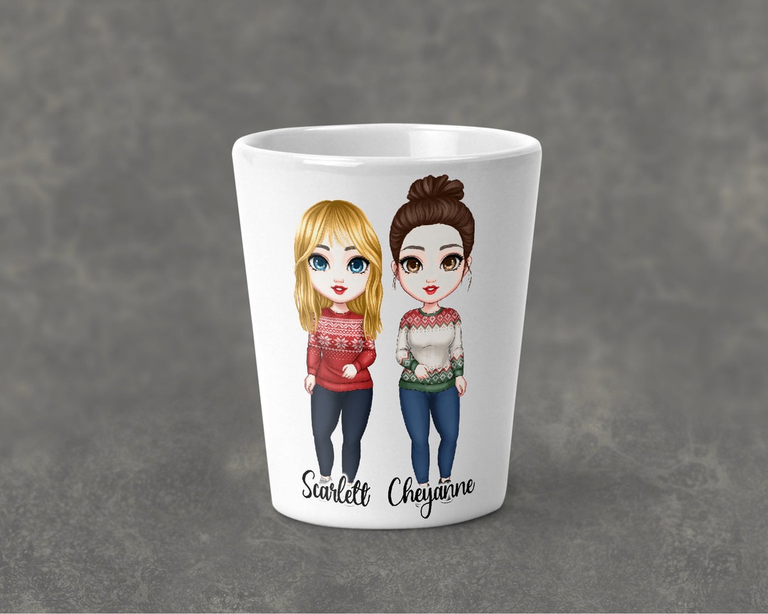 Personalized Best Friend Shot Glass, Best Friend Gift, Personalized