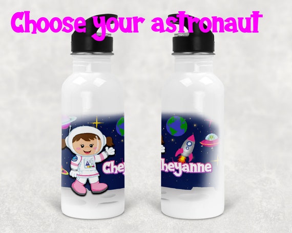 Personalized Water Bottle for Kids, Space Gift , Astronaut Water Bottle,  Astronaut Present. Water Bottle for Kids, Astronaut Birthday Gift 