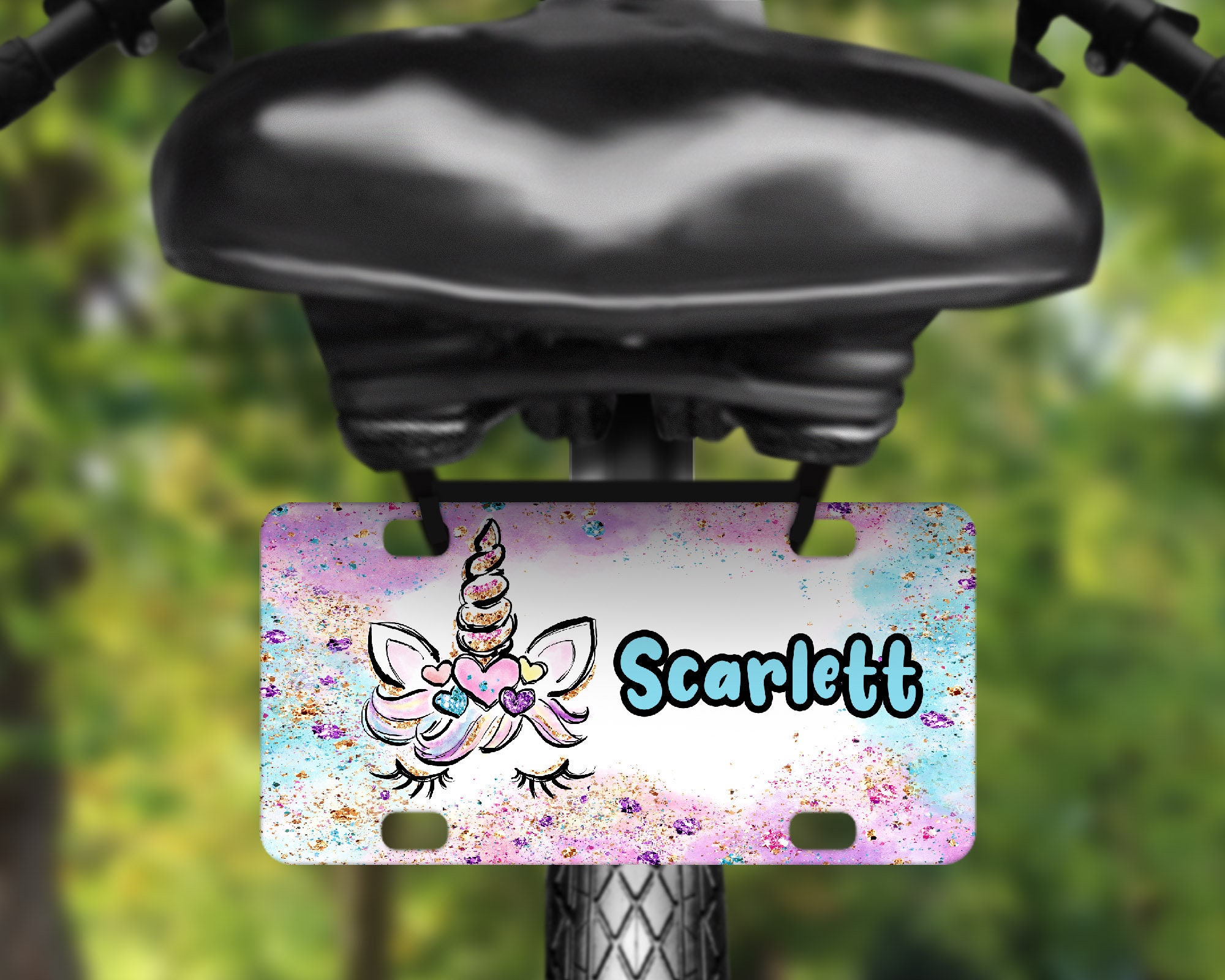 Personalized Bike License Plate Personalized License Plate Etsy