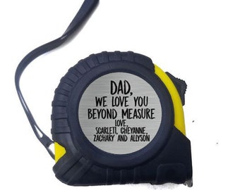 Personalized Tape Measure, Personalized Gift For Father's Day, Father's Day Gift, Gift for Grandparent, Personalized Tools, Gift from kids