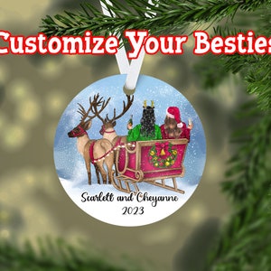 Personalized Best Friend Ornament, Best Friend Ornament, Christmas Gift for Best Friend, Ornament 2022, Christmas Keepsake