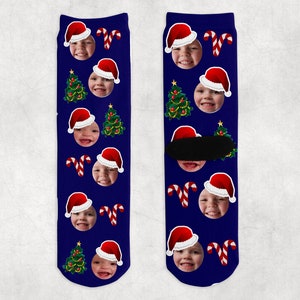 Personalized Photo Socks, Christmas Photograph Socks, Personalize Socks, Photo Socks,