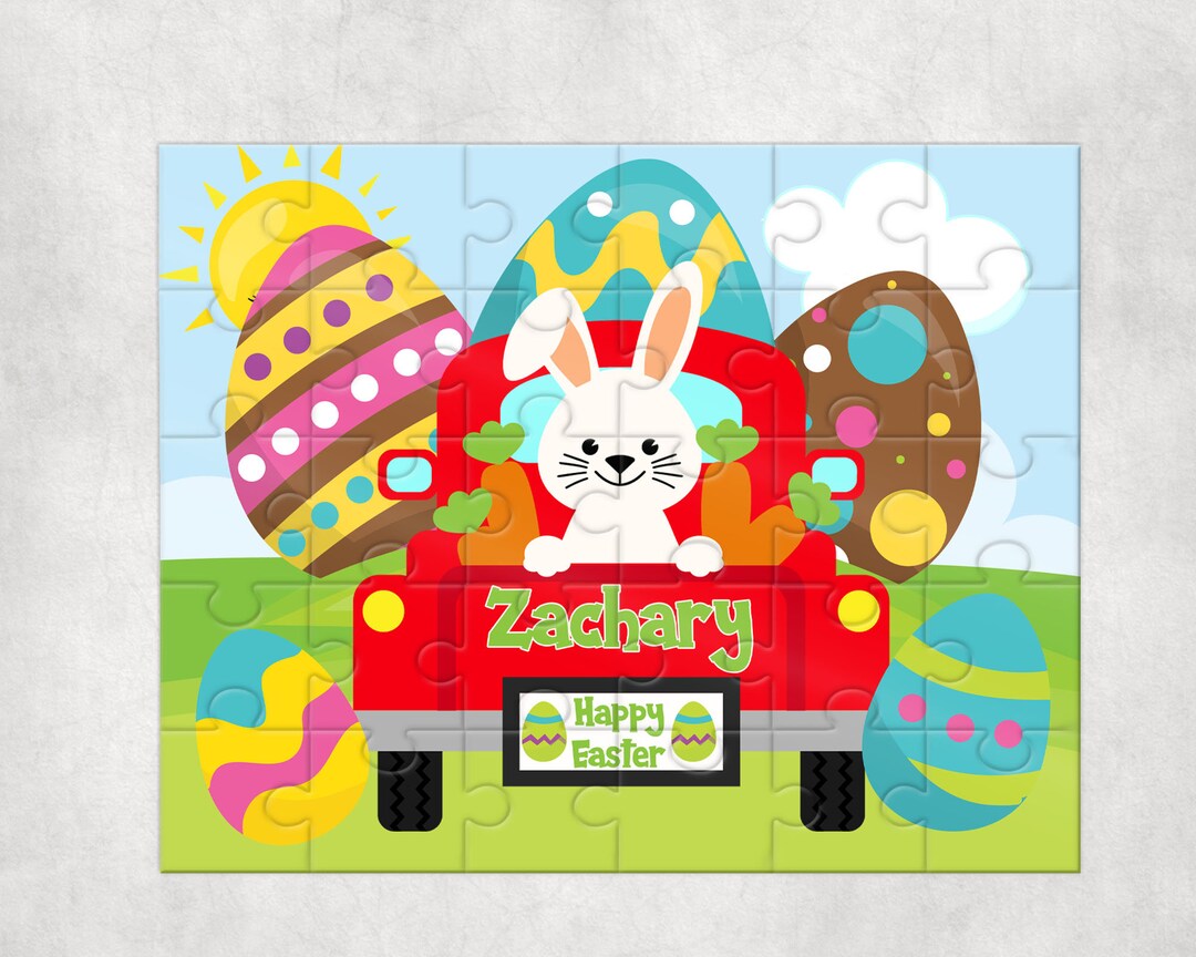 Personalized Easter Puzzle , Personalized Basket Fillers , Easter
