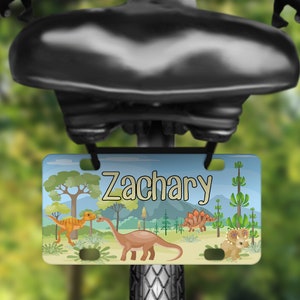 Personalized Bike License Plate, Personalized License plate for kids Cars, Personalized Bike accessories for kids, Birthday Gift for kids