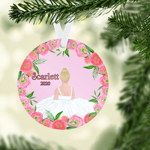 Personalized Ornament for girls, Personalized Ballet Ornament, Ballet Ornament, Dance ornament, Christmas gift for girls, Keepsake gift