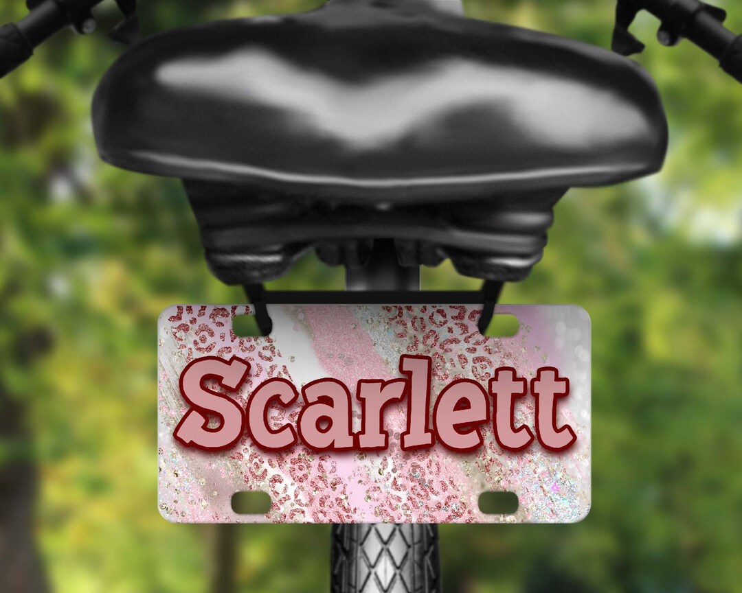 Personalized Bike License Plate, Personalized License Plate for Kids