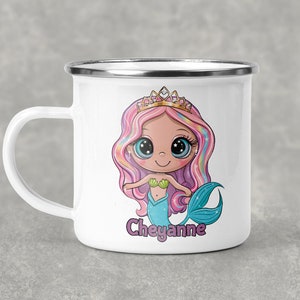 Personalized Kids Mug, Personalized Mermaid Mug, Personalized Gift for Kids, Mermaid Birthday Gift, Personalized Kids Cup, Mermaid Party