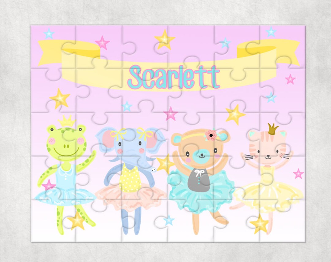 Personalized Puzzle, Ballerina Puzzle , Personalized Puzzles for Kids ...