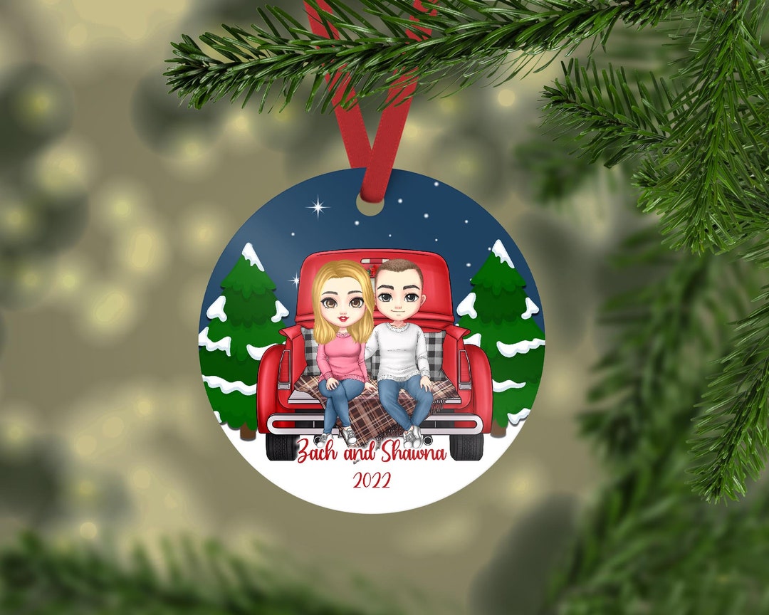 Personalized Couples Ornament, First Christmas Together, Ornament for ...