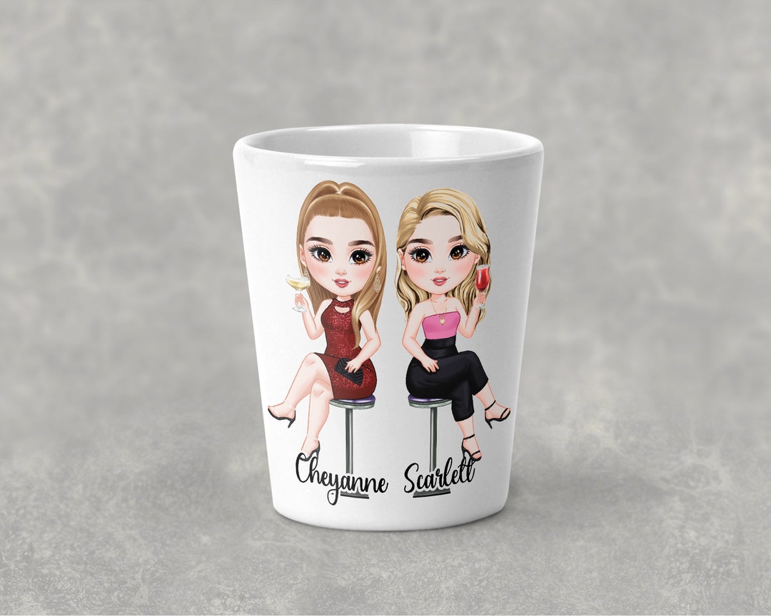 Personalized Best Friend Shot Glass, Best Friend Gift, Personalized