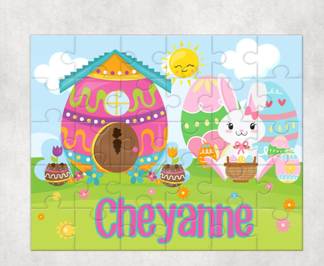 Personalized Easter Puzzle , Personalized Basket Fillers , Easter