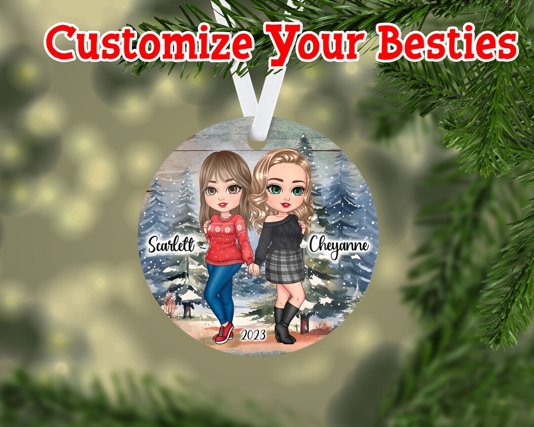 Personalized Best Friend Ornament Best Friend Ornament Etsy