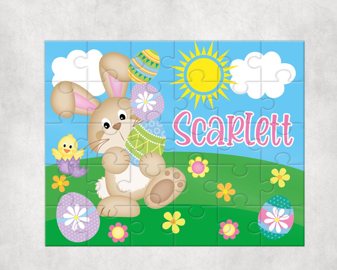 Personalized Easter Puzzle , Personalized Basket Fillers , Easter