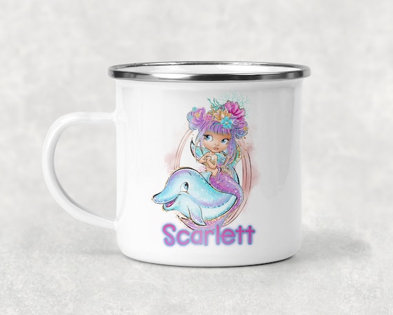 Personalized Kids Mug, Personalized Mermaid Mug, Personalized Gift